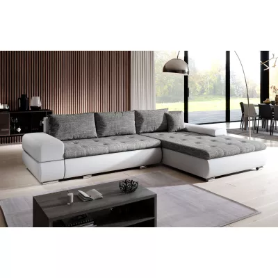 Sedací souprava s úložným prostorem EDERA - bílá / světle šedá