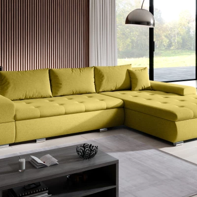 Sedací souprava s úložným prostorem EDERA - žlutá