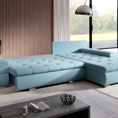 Sedací souprava s úložným prostorem EDERA - žlutá