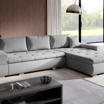 Sedací souprava s úložným prostorem EDERA - světle šedá