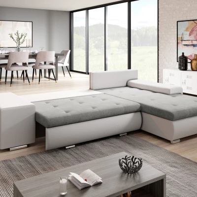 Sedací souprava s taburety EDERA MINI - bílá / černá