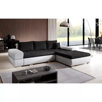 Rohová sedací souprava EDERA MINI - bílá / černá