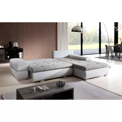 Rohová sedací souprava EDERA MINI - bílá / černá