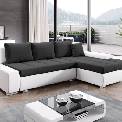 Sedací souprava s úložným prostorem CANDIDA - bílá / antracit