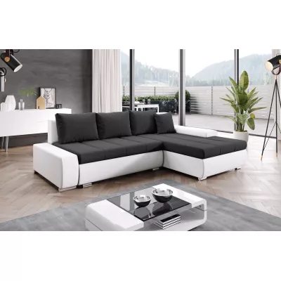 Sedací souprava s úložným prostorem CANDIDA - bílá / antracit