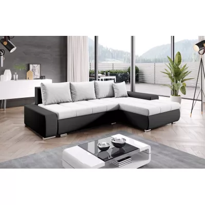 Sedací souprava s úložným prostorem CANDIDA - černá / světle šedá