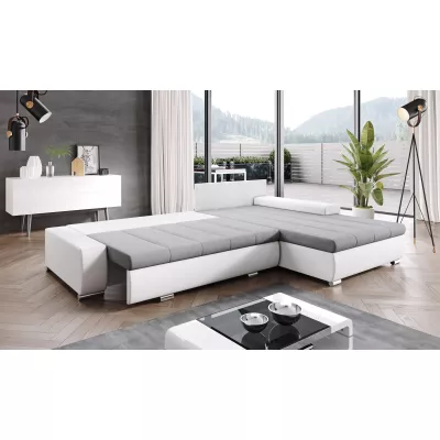 Rohová rozkládací sedačka CARLINA - černá