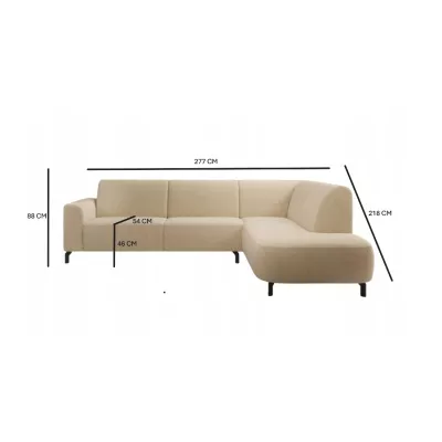 Elegantní sedací souprava ZAVAHA - béžová, pravý roh