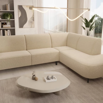 Elegantní sedací souprava ZAVAHA - béžová, pravý roh