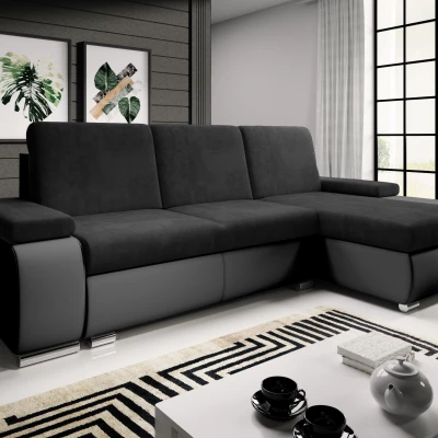 Sedací souprava s úložným prostorem XAVERA - černá