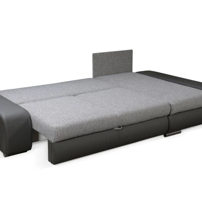 Sedací souprava s úložným prostorem XAVERA - bílá / hořčicová