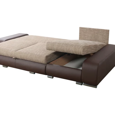 Sedací souprava s úložným prostorem XAVERA - bílá / červená