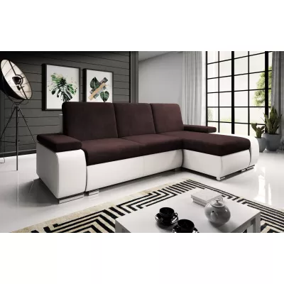 Sedací souprava s úložným prostorem XAVERA - bílá / vínová