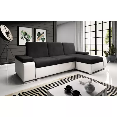 Sedací souprava s úložným prostorem XAVERA - bílá / černá