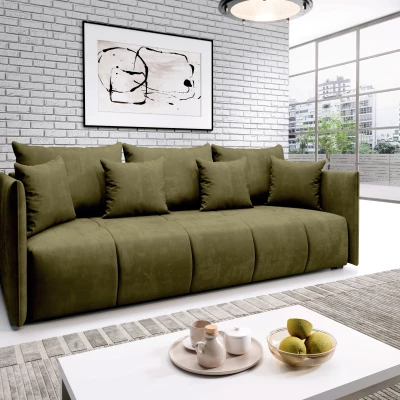 Třímístná pohovka VALENTINI - olivová