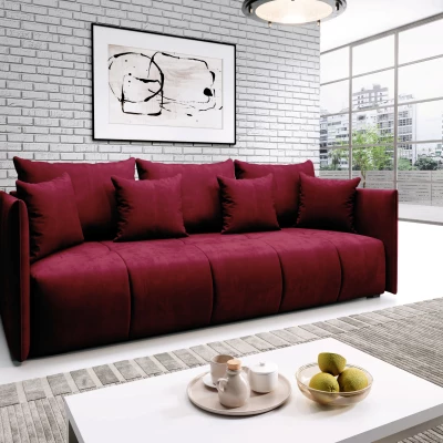 Třímístná pohovka VALENTINI - červená