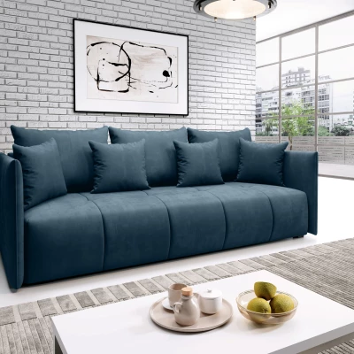 Třímístná pohovka VALENTINI - modrá