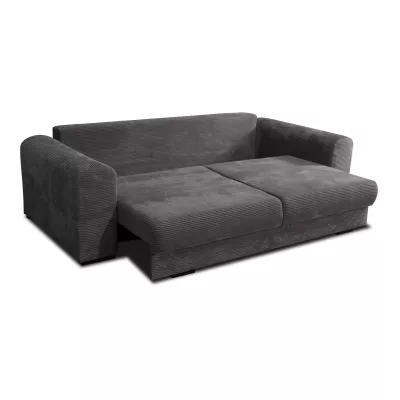 Čalouněná trojmístná pohovka SAHRADA - modrá / světle šedá / světle modrá