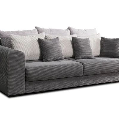 Čalouněná trojmístná pohovka SAHRADA - popelavá / světle šedá / šedá