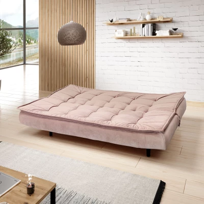 Čalouněná třímístná pohovka ULJANA - světle růžová