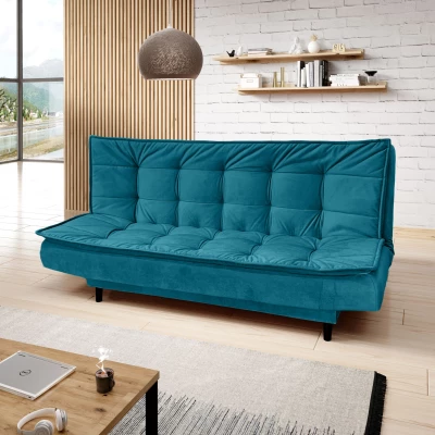 Čalouněná třímístná pohovka ULJANA - petrolejová