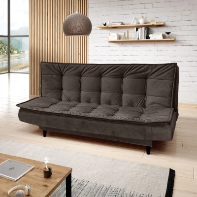 Čalouněná třímístná pohovka ULJANA - hnědá