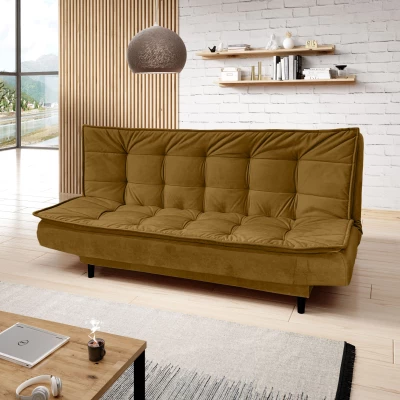 Čalouněná třímístná pohovka ULJANA - hořčicová