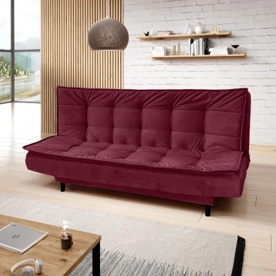 Čalouněná třímístná pohovka ULJANA - červená