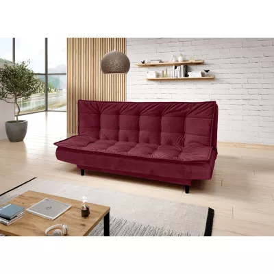 Čalouněná třímístná pohovka ULJANA - červená