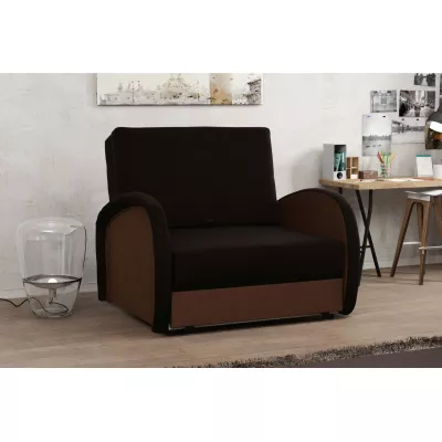 Dětská rozkládací pohovka DAJKA - hnědá / tmavě hnědá