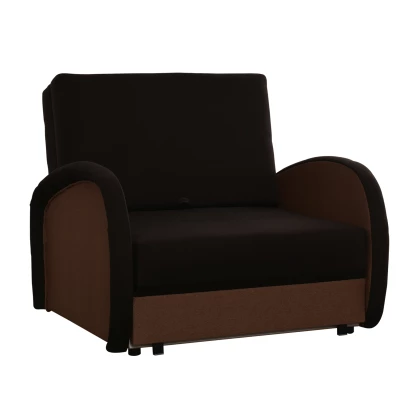 Dětská rozkládací pohovka DAJKA - hnědá / tmavě hnědá