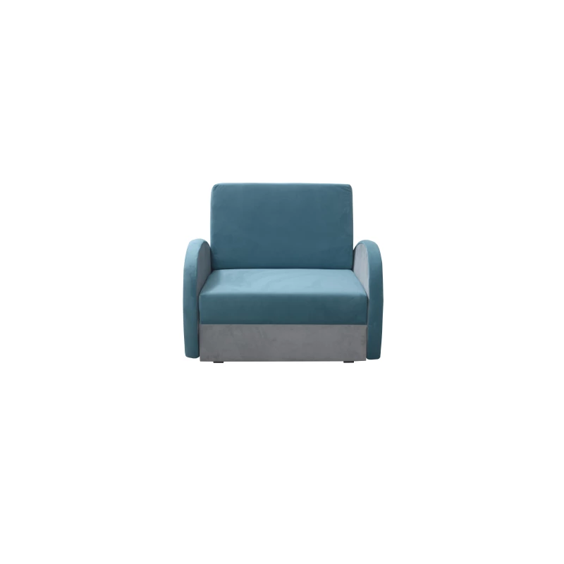 Dětská rozkládací pohovka DAJKA - šedá / modrá