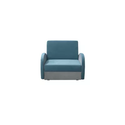 Dětská rozkládací pohovka DAJKA - šedá / modrá