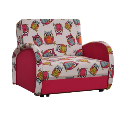 Dětská rozkládací pohovka DAJKA - růžová / světle růžová