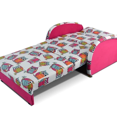 Dětská rozkládací pohovka DAJKA - růžová / světle růžová