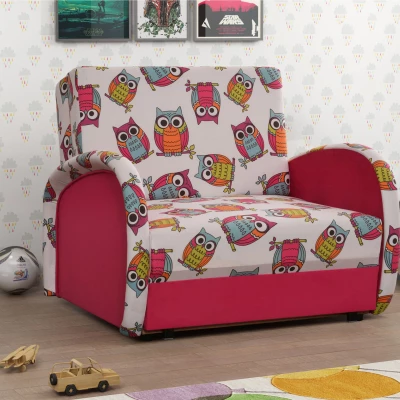 Dětská rozkládací pohovka DAJKA - růžová / světle růžová