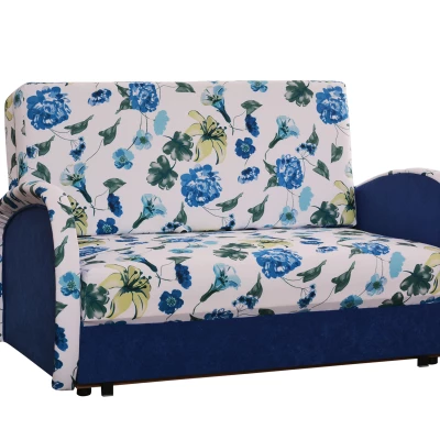 Dětská dvoumístná pohovka DAJKA - modrá / bílá