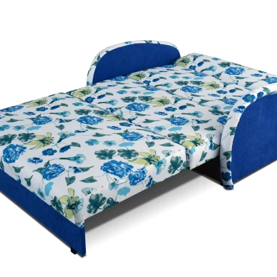 Dětská dvoumístná pohovka DAJKA - modrá / bílá