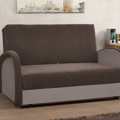 Dětská dvoumístná pohovka DAJKA - světle hnědá / hnědá