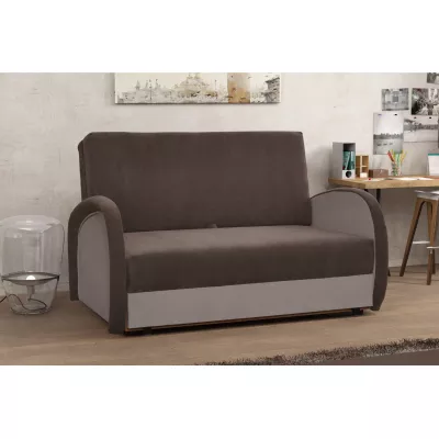 Dětská dvoumístná pohovka DAJKA - světle hnědá / hnědá