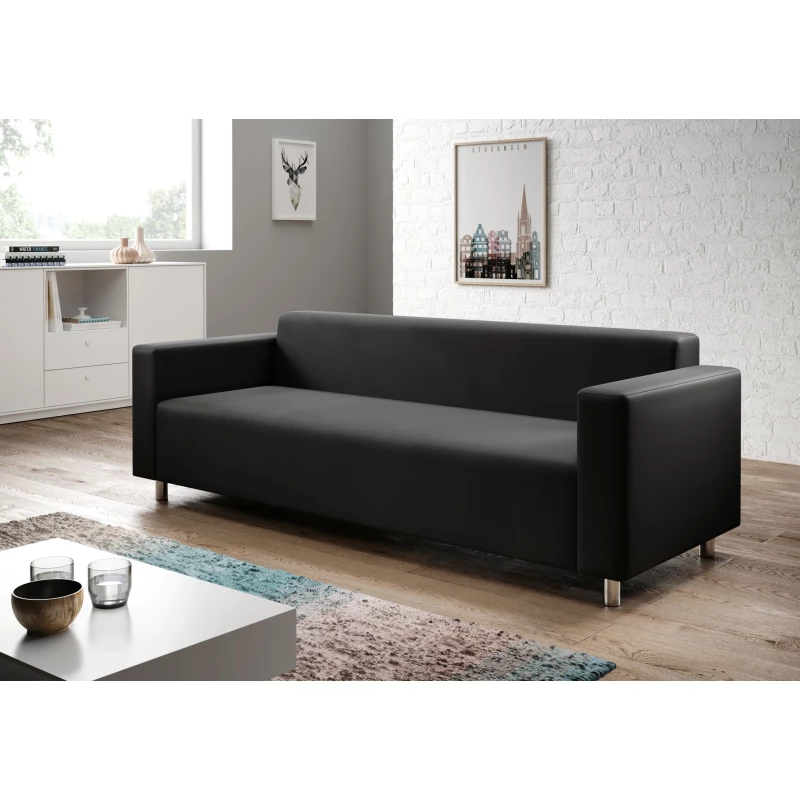 Trojmístná pohovka DALNIM - černá