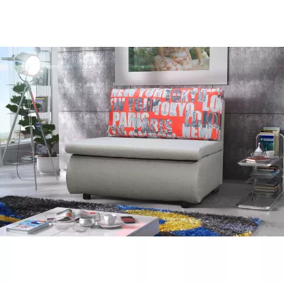 Dětská pohovka DALIDA - šedá / červená