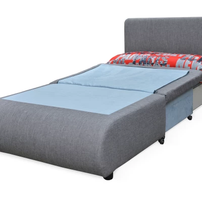 Dětská pohovka DALIDA - šedá / červená