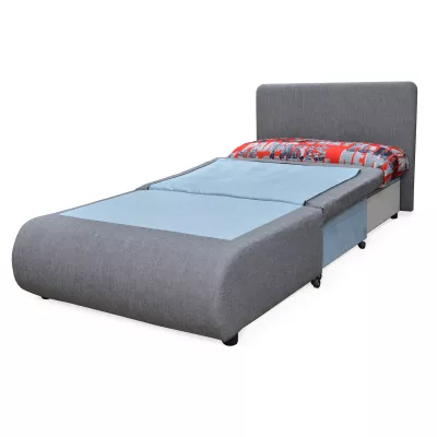 Dětská pohovka DALIDA - šedá / červená