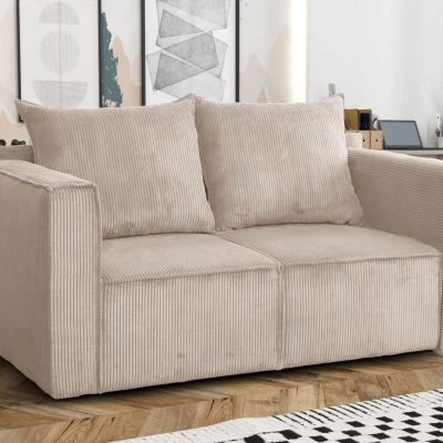 Rozkládací dvoumístná pohovka ANNEKA - béžová