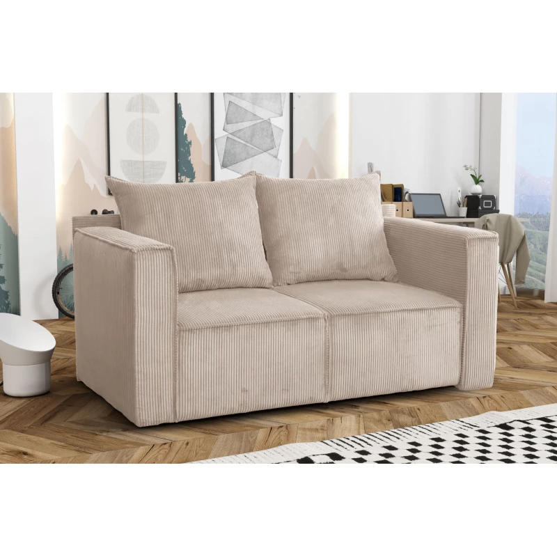 Rozkládací dvoumístná pohovka ANNEKA - béžová