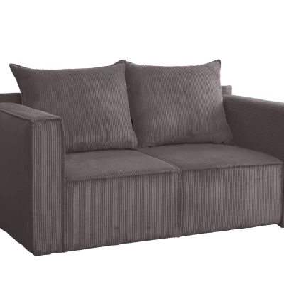 Rozkládací dvoumístná pohovka ANNEKA - tmavě šedá