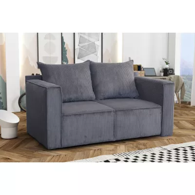 Rozkládací dvoumístná pohovka ANNEKA - šedá