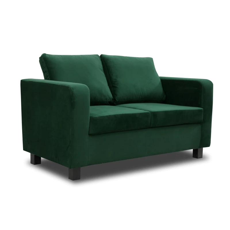 Čalouněná dvoumístná pohovka CRISTALINA - zelená