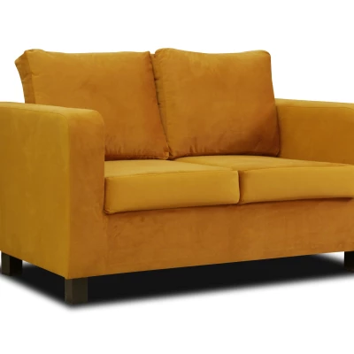 Čalouněná dvoumístná pohovka CRISTALINA - žlutá